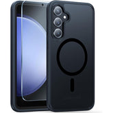 Galaxy S23 FE Hülle: Magnetisches Laden, stoßfeste Magsafe-Unterstützung – Mattschwarz